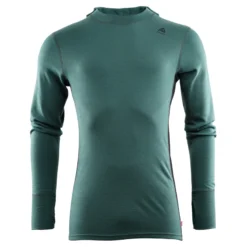 Aclima WarmWool Hood Sweater Man, North Atlantic / Jet Black